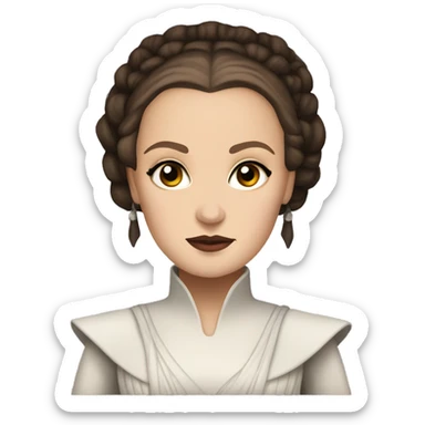Dark fantasy padme Amidala sticker