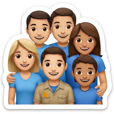 amigos puerto riqueños fuera del campus sticker