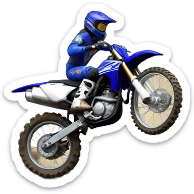 Yamaha Dirt bike wheeling sticker