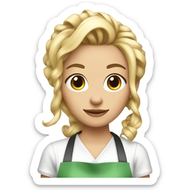 hairstylist blonde and young sticker