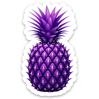 purple pineapple sticker