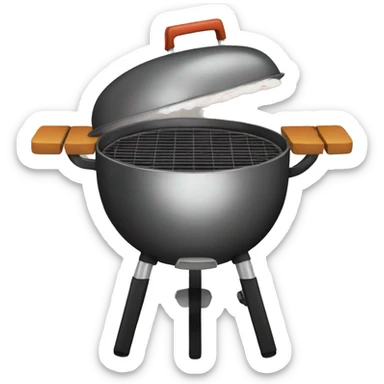 Barbecue grill sticker