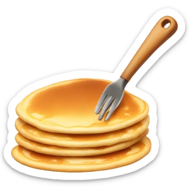 Flipping a pancake  sticker
