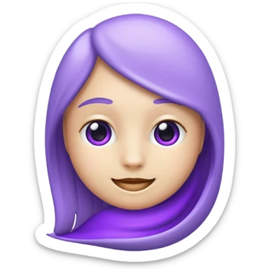 A ted fialovou levanduli emoji sticker
