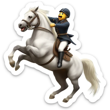 Horse bucking rider off sticker