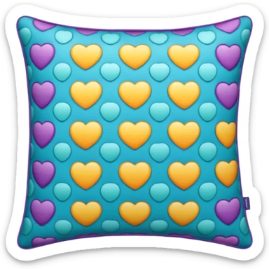 patterned pillow  sticker