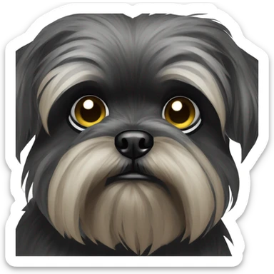 Sad affenpinscher   sticker