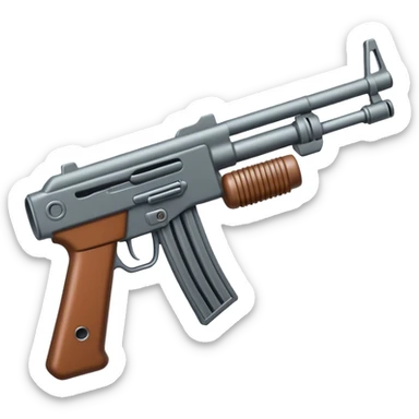 toy machine gun sticker