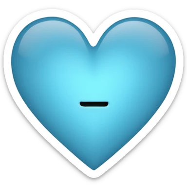 💕 heart in light blue sticker