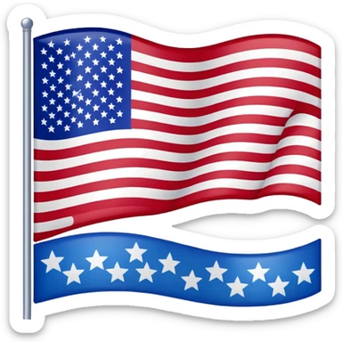 usa flag sticker