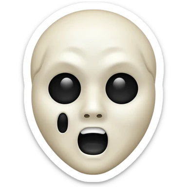 ghostface emoji sticker