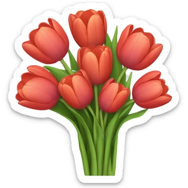 Bouquet of tulips sticker
