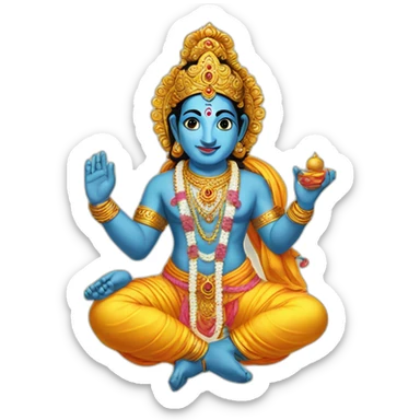 krishna god sticker