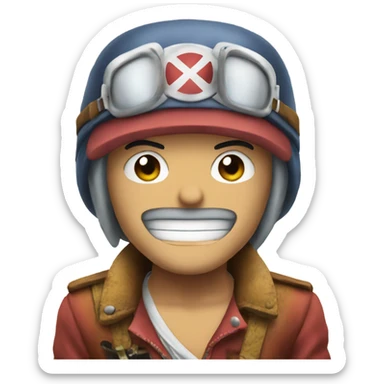 Chopper one piece sticker