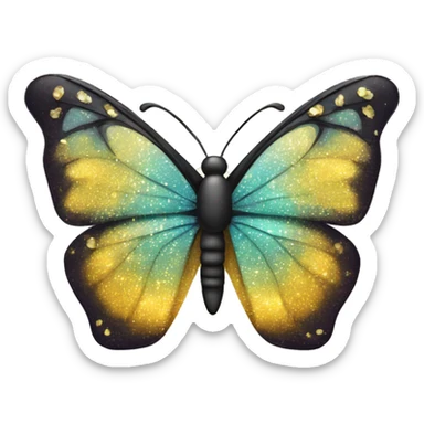 Butterfy with gliter sticker