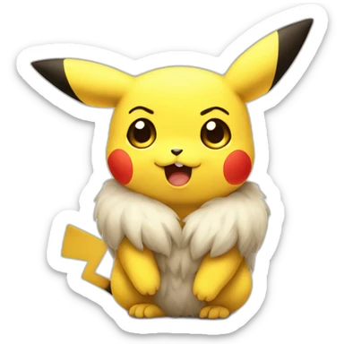 Picachu sad sticker
