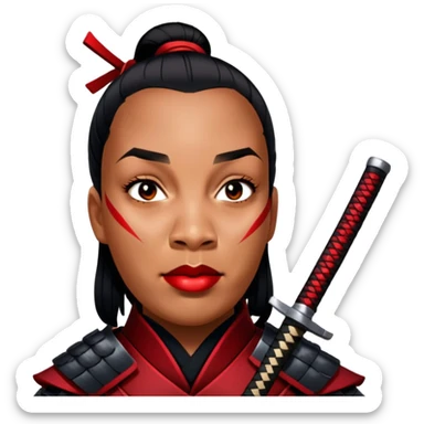 Fierce Samurai sticker