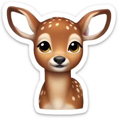 baby deer sticker