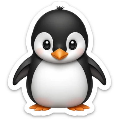 cute aesthetic penguin sticker