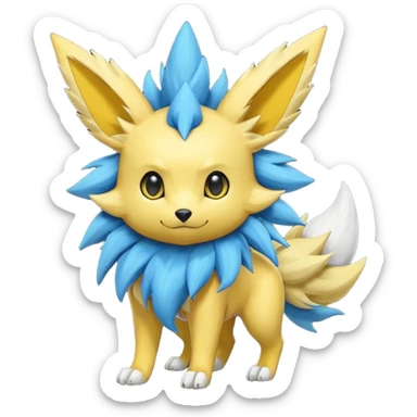 Eeveelution-Jolteon-Luxray-Luxio-fusion-hybrid-animal-Fakémon-Pokémon-creature sticker