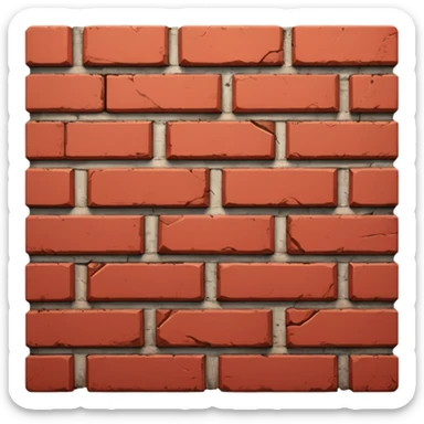 Brick wall sticker