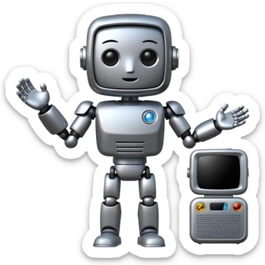 Titan TV man sticker