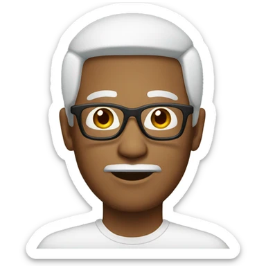 malay man with white specs  sticker