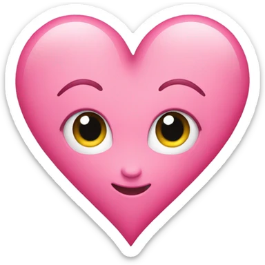 Pink heart  sticker