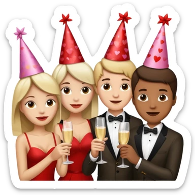 valentine brunch sticker