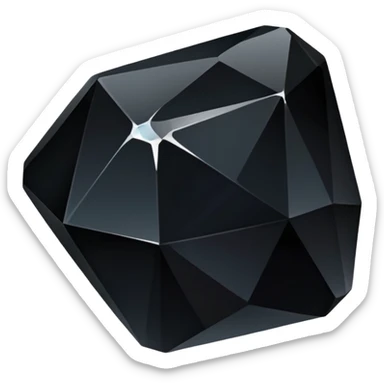 goth black crystal sticker