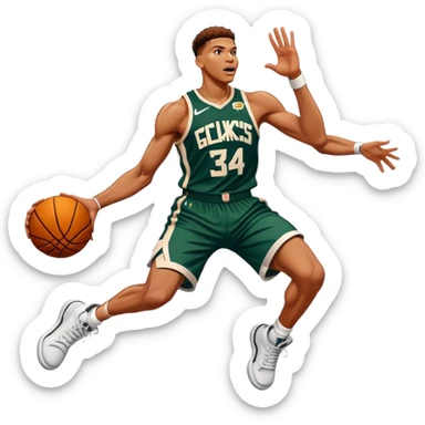 Giannis slam dunk  sticker