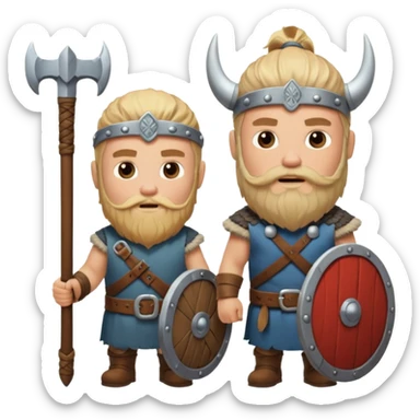 bana kick yayınları için sakallı sarışın viking abonelik rozeti oluştur 1. seviye olanın ekipmanları tahta olsun 2. seviye olanınkiler gümüş olsun 3. seviyeler savaşçı gibi görünsün 4. seviyeler berzerker gibi görünsün  sticker