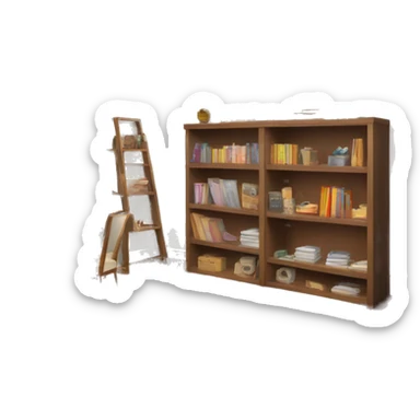 ROOM WITH ART SUPPLIES  sticker