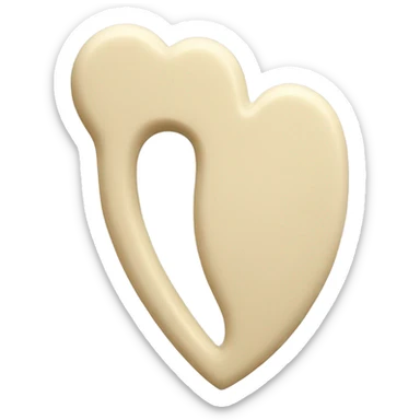 heart shaped gua sha massager sticker