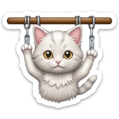 Mock the hang in there kitten  sticker
