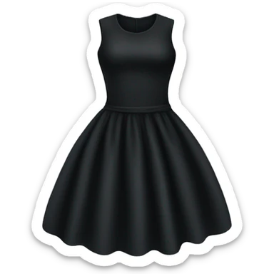 Black dress sticker