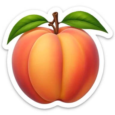 Lovely peaches sticker