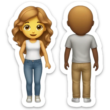 One boy love a girl truly sticker