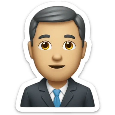 Un homme minuscule sticker