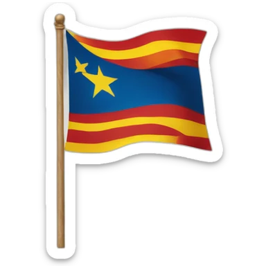 Catalan flag sticker
