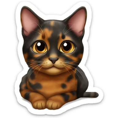 Tortoiseshell cat sticker
