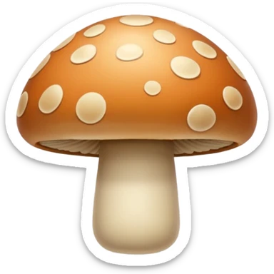 mushroom beige sticker