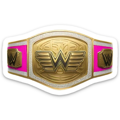 Wwe champion belt sticker