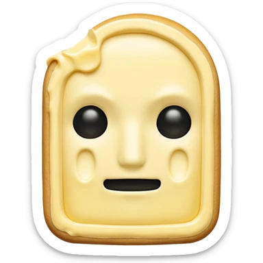 butter no face sticker