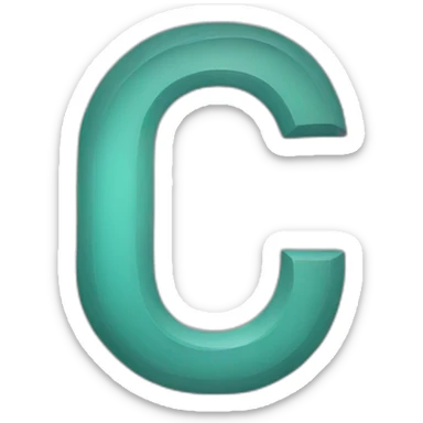 letter c sticker