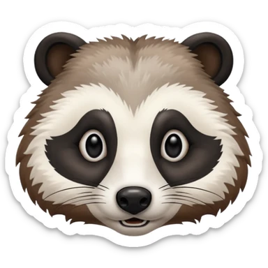 A sweet badger sticker