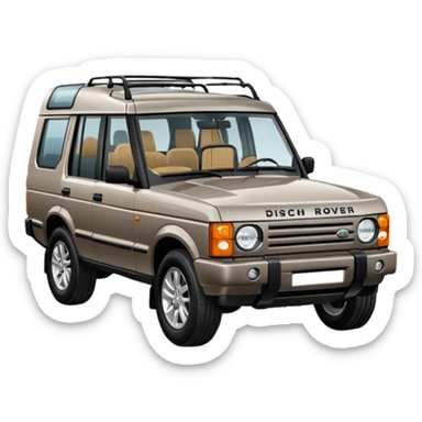 Grey-brown Land Rover Discovery
Apple emoji style. sticker