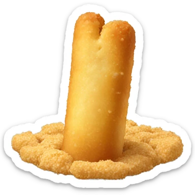 1 Mozzarella stick with crumbs sticker