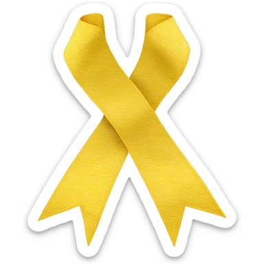 yellow rosette ribbon sticker