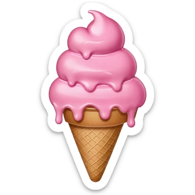heart ice cream sticker